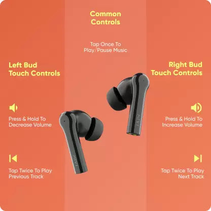 Mivi DuoPods F60 ENC with 50+ Hrs Playtime| Made in India | Powerful Bass | 4 Mics Bluetooth Headset (Black, True Wireless) Mivi DuoPods F60 ENC with 50+ Hrs Playtime| Made in India | Powerful Bass | 4 Mics Bluetooth Headset (Black, True Wireless)
